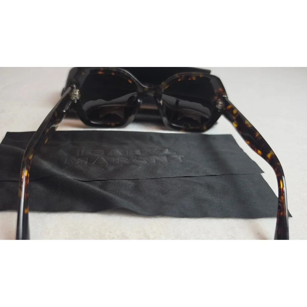 Isabel Marant IM 0107/S Sunglasses Dark Tortoise Geometric Oversized Havana